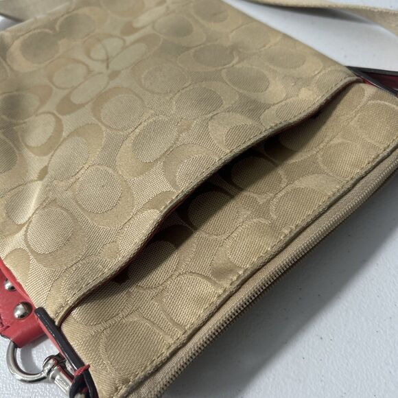 Coach‎ Crossbody Purse Legacy Sutton Signature Monogram Logo Swing Bag - Picture 11 of 13